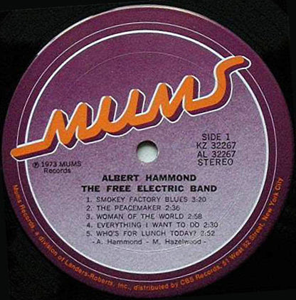 Albert Hammond : The Free Electric Band (LP, Album, Gat)