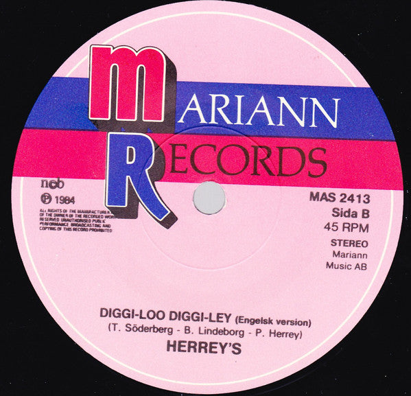 The Herrey's : Diggi Loo / Diggi Ley (7", Single)