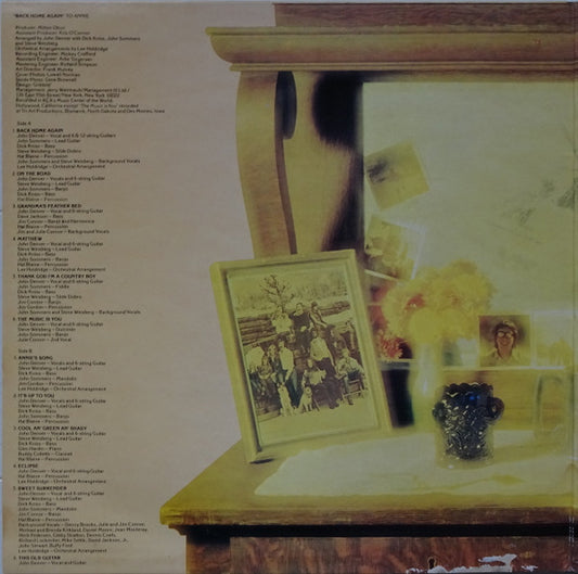 John Denver : Back Home Again (LP, Album, Gat)
