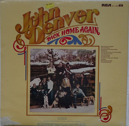 John Denver : Back Home Again (LP, Album, Gat)