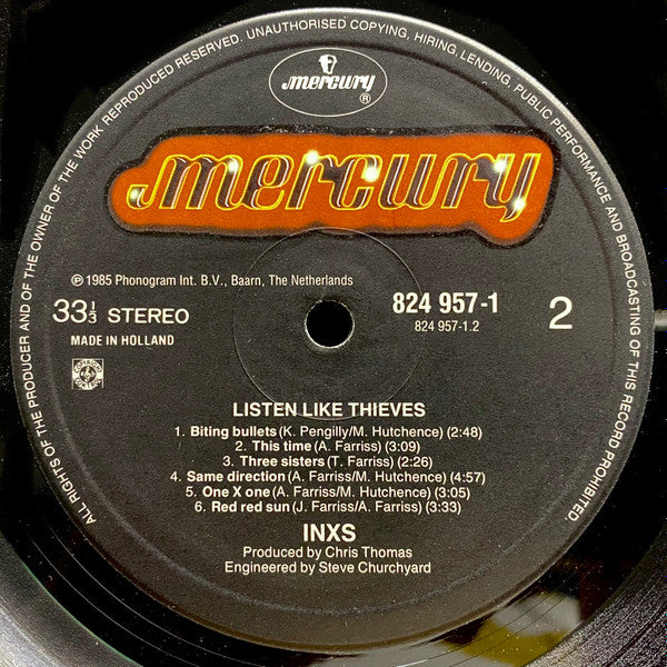 INXS : Listen Like Thieves (LP, Album, Gat)