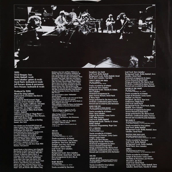 Toto : Toto IV (LP, Album, RE)