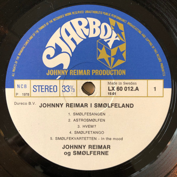 Johnny Reimar og The Smurfs (2) : Johnny Reimar I Smølfeland (LP, Album)