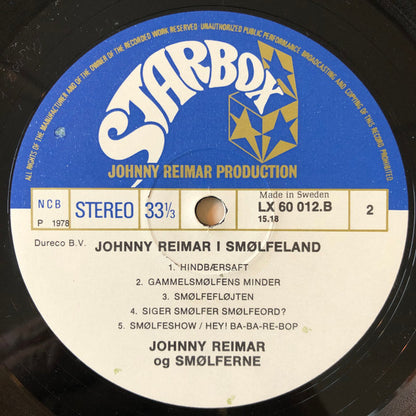 Johnny Reimar og The Smurfs (2) : Johnny Reimar I Smølfeland (LP, Album)
