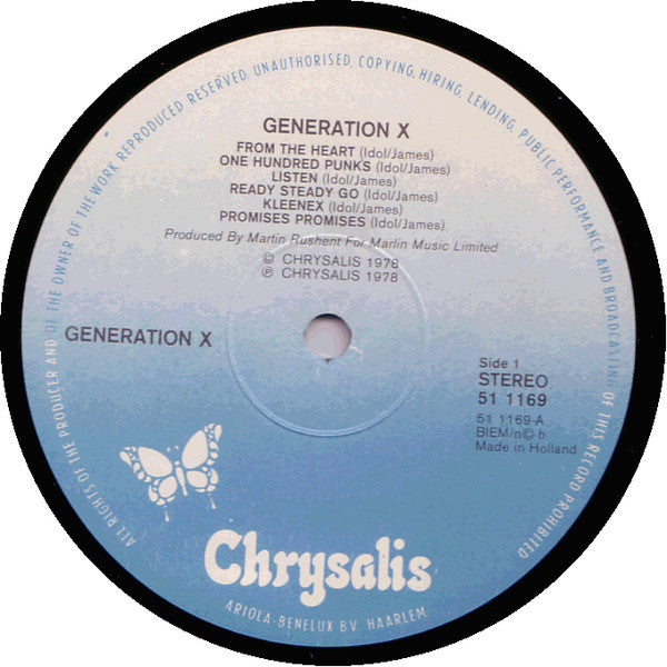 Generation X (4) : Generation X (LP, Album, Top)