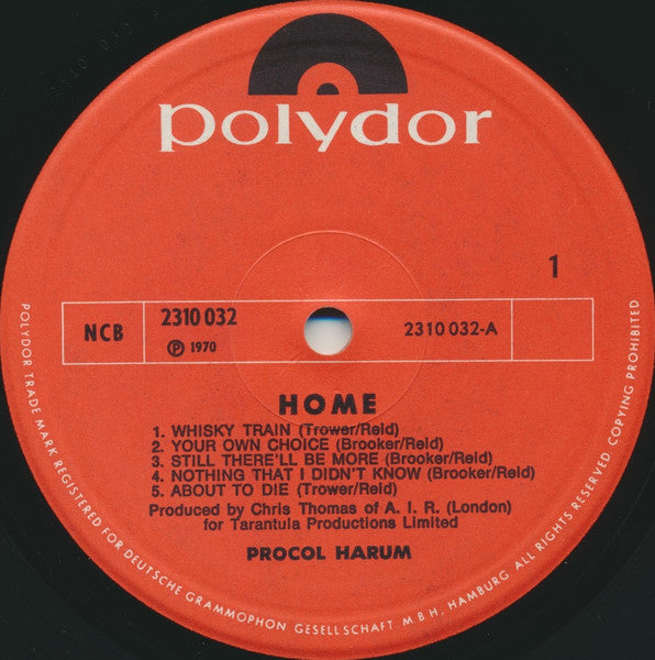 Procol Harum : Home (LP, Album)
