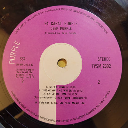 Deep Purple : 24 Carat Purple (LP, Comp, Nic)