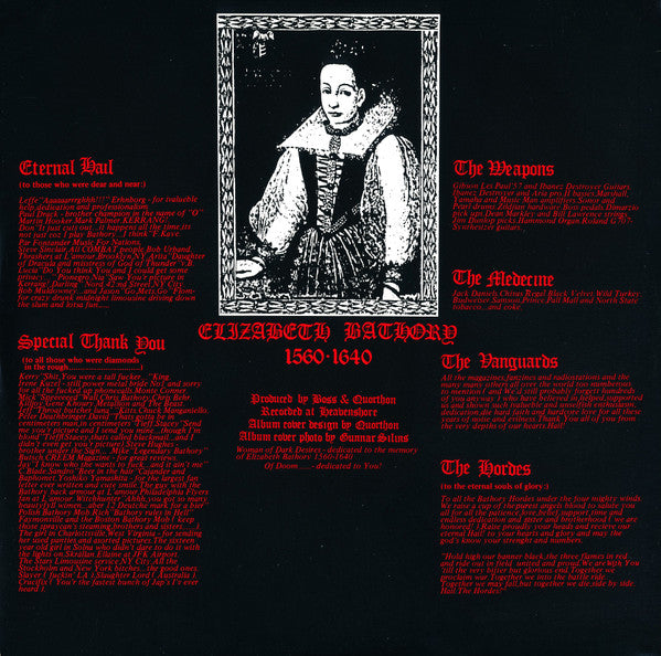 Bathory : Under The Sign Of The Black Mark (LP, Album, Ast)