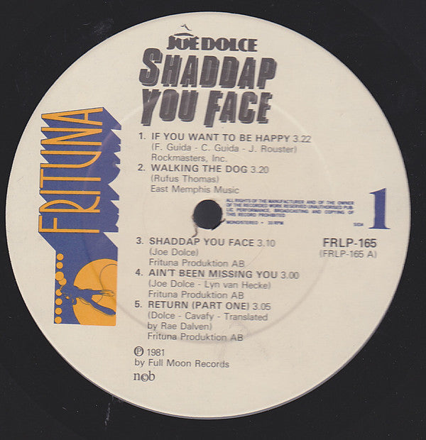 Joe Dolce : Shaddap You Face (LP, Album)