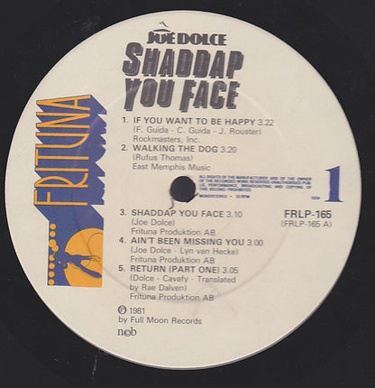 Joe Dolce : Shaddap You Face (LP, Album)
