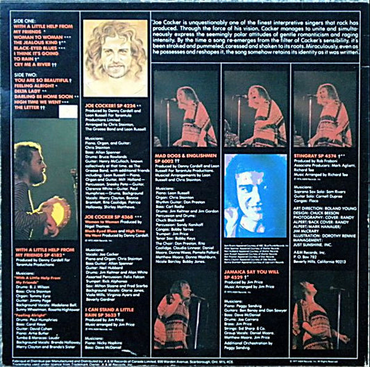 Joe Cocker : Joe Cocker's Greatest Hits (LP, Comp, RE)