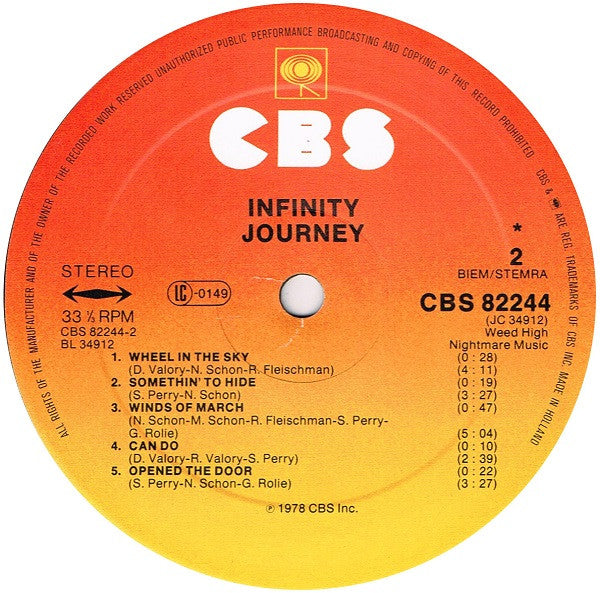 Journey : Infinity (LP, Album)
