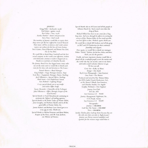 Journey : Infinity (LP, Album)