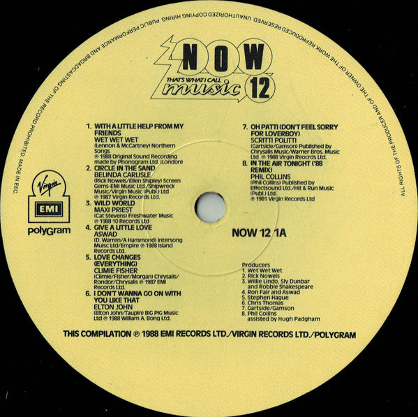Various : Now That's What I Call Music 12 (2xLP, Comp, Yel)