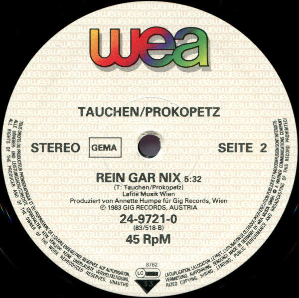 Tauchen-Prokopetz / DÖF : Codo...Düse Im Sauseschritt (12", Maxi)