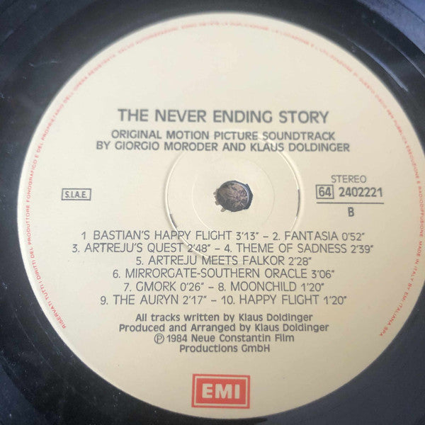 Giorgio Moroder / Klaus Doldinger : The NeverEnding Story = La Storia Infinita (Original Motion Picture Soundtrack) (LP, Album)