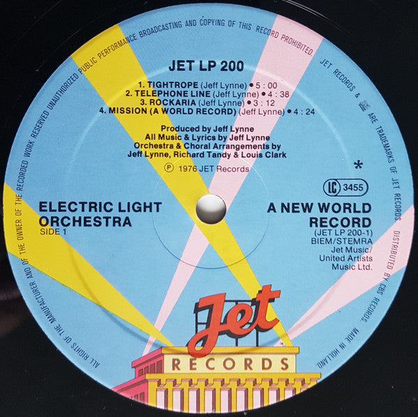 Electric Light Orchestra : A New World Record (LP, Album, Ast)