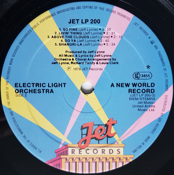 Electric Light Orchestra : A New World Record (LP, Album, Ast)