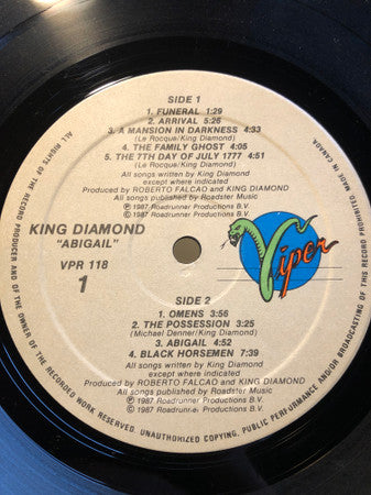 King Diamond : Abigail (LP, Album)