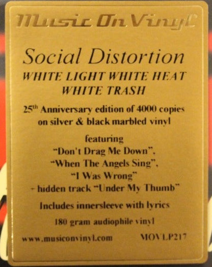 Social Distortion : White Light White Heat White Trash (LP, Album, Ltd, Num, RE, RP, Sil)