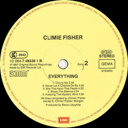 Climie Fisher : Everything (LP, Album)