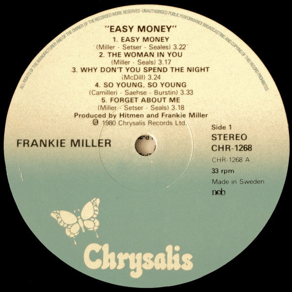 Frankie Miller : Easy Money (LP, Album)