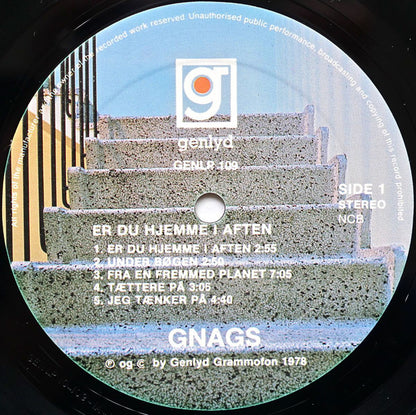 Gnags : Er Du Hjemme I Aften (LP, Album, Gat)