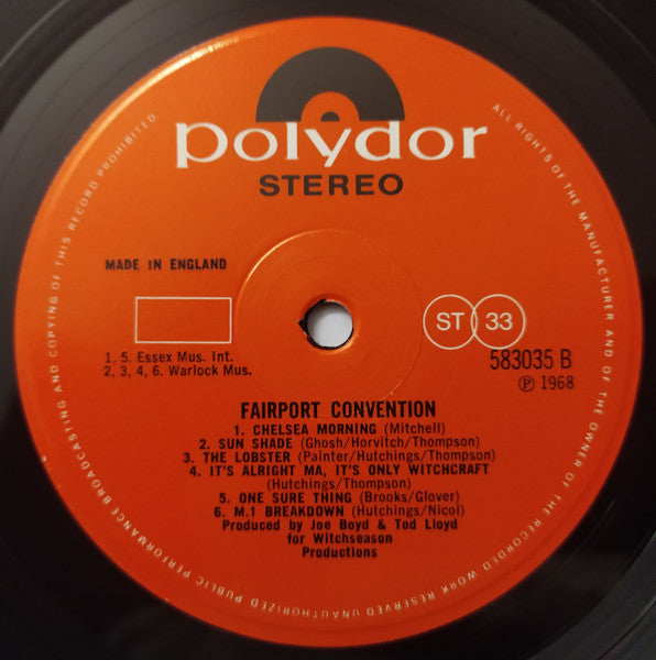 Fairport Convention : Fairport Convention (LP, Album)