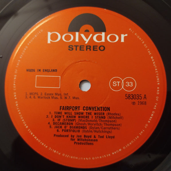 Fairport Convention : Fairport Convention (LP, Album)