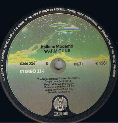 Warm Guns : Italiano Moderno (LP, Album)