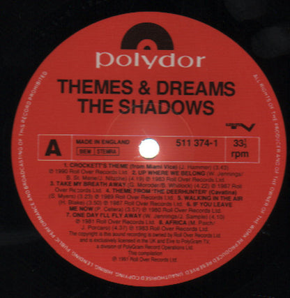 The Shadows : Themes & Dreams (LP, Comp)