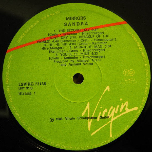 Sandra : Mirrors (LP, Album)