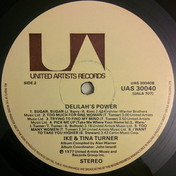 Ike & Tina Turner : Delilah's Power (LP, Comp)