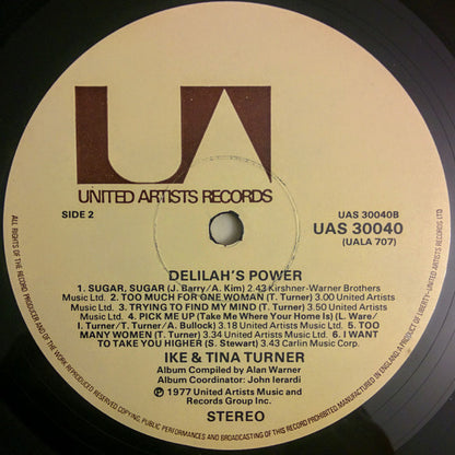Ike & Tina Turner : Delilah's Power (LP, Comp)