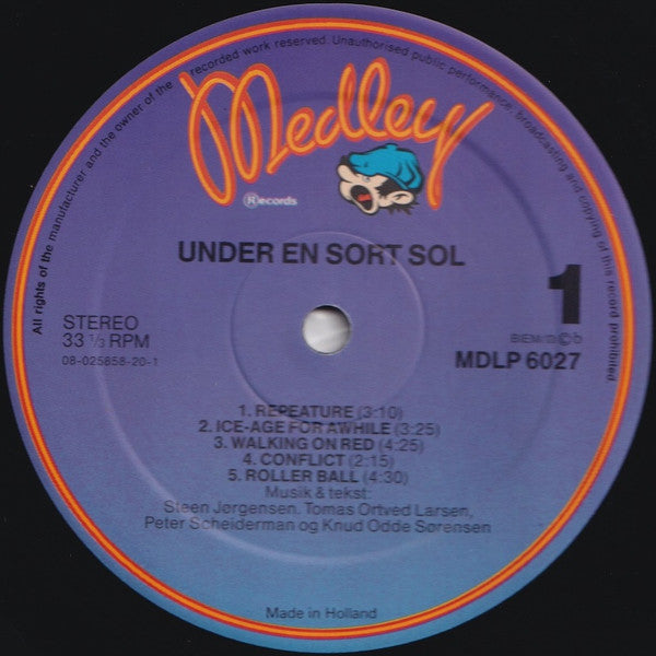 Sods : Under En Sort Sol (LP, Album, RP)