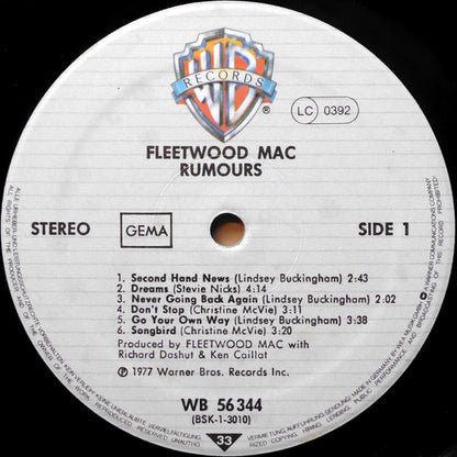 Fleetwood Mac : Rumours (LP, Album, RE)