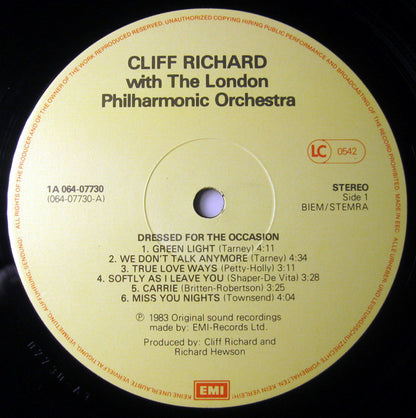 Cliff Richard With The London Philharmonic Orchestra* : Dressed For The Occasion (LP, Album, Liv)