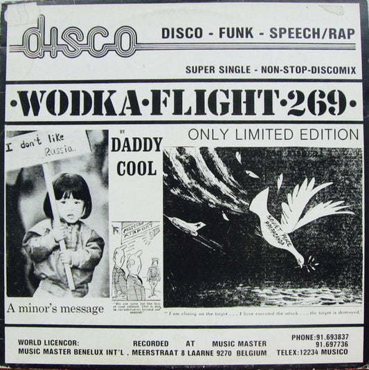 Daddy Cool (3) : Wodka Flight 269 (12", Maxi, Red)