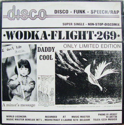 Daddy Cool (3) : Wodka Flight 269 (12", Maxi, Red)