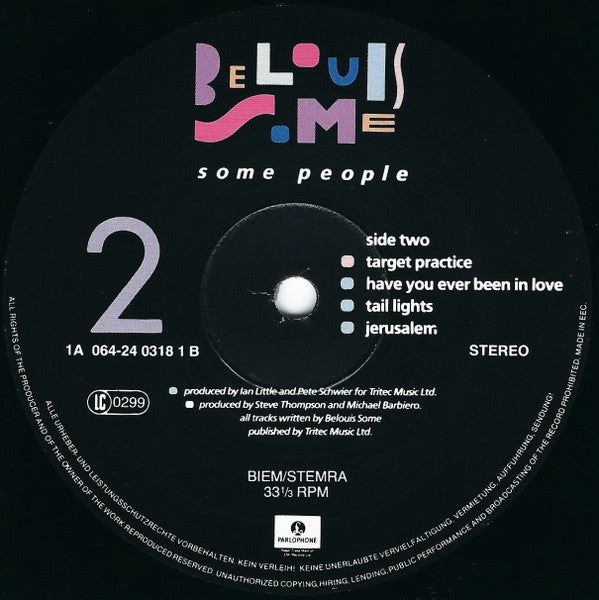 Belouis Some : Some People (LP, Album)