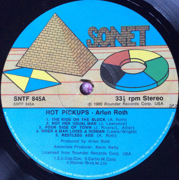 Arlen Roth : Hot Pickups (LP, Album)