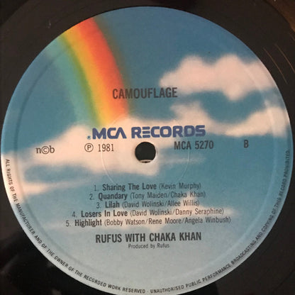 Rufus & Chaka Khan : Camouflage (LP, Album)