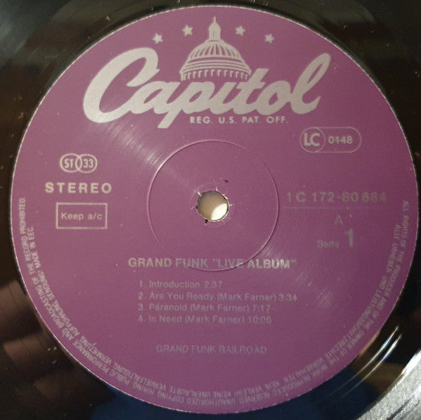 Grand Funk Railroad : Live Album (2xLP, Album, Gat)