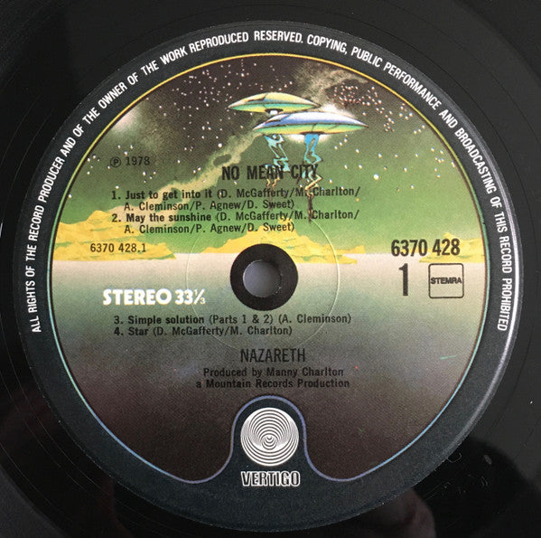 Nazareth (2) : No Mean City (LP, Album)