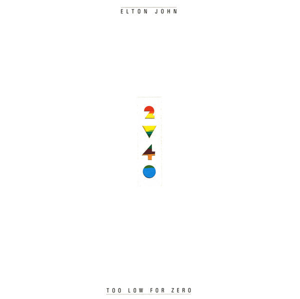 Elton John : Too Low For Zero (LP, Album)
