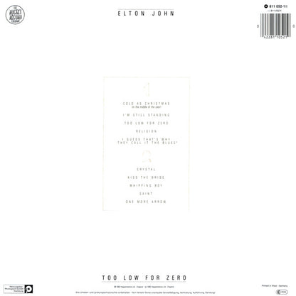 Elton John : Too Low For Zero (LP, Album)