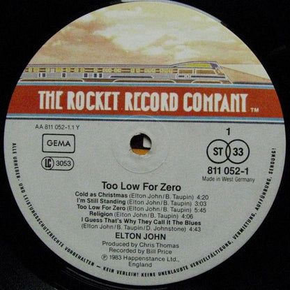 Elton John : Too Low For Zero (LP, Album)