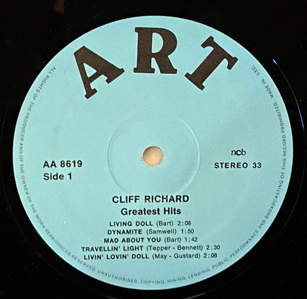 Cliff Richard : Greatest Hits (LP, Comp)