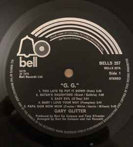 Gary Glitter : G. G. (LP, Album)