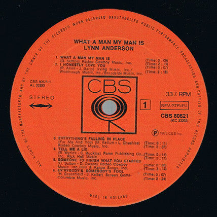 Lynn Anderson : What A Man My Man Is (LP, Album)